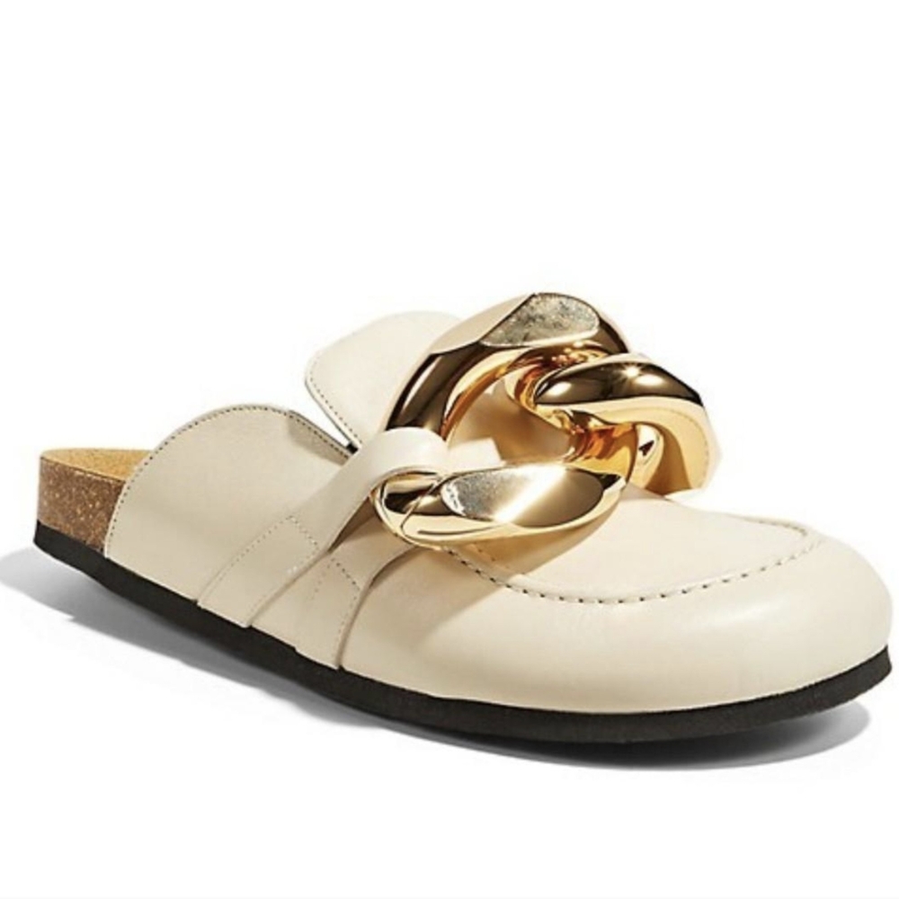 JW ANDERSON Natural Chain Mules - UNISEX